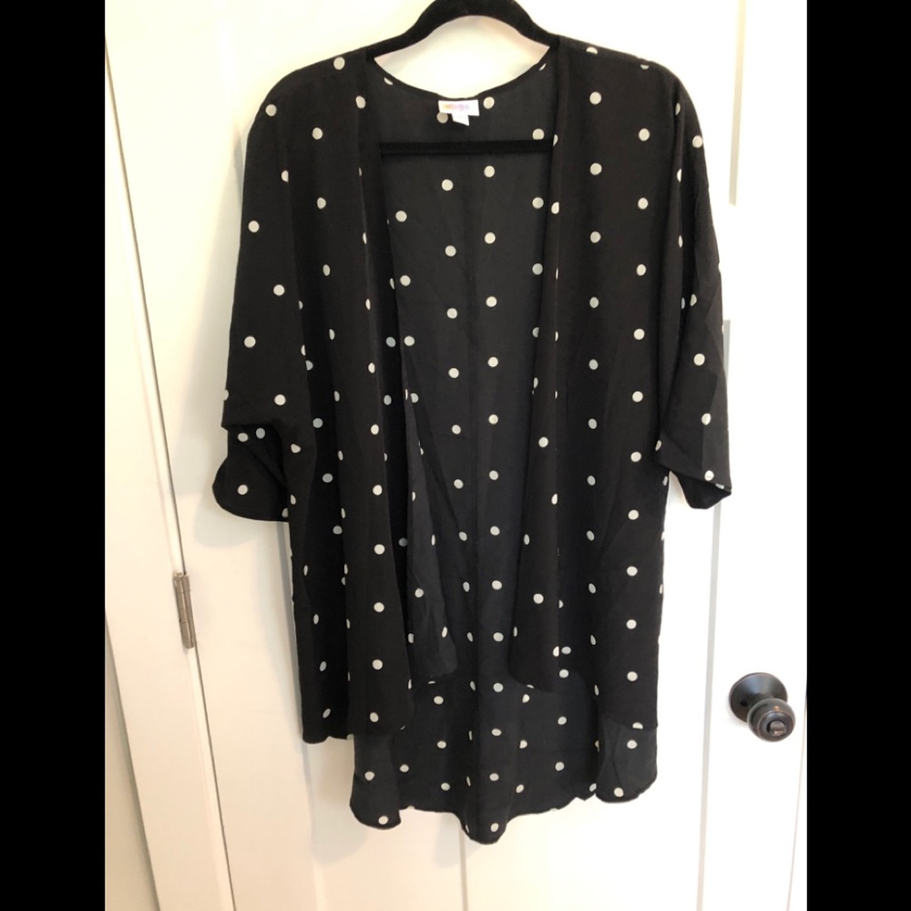 Lularoe black and white polka dot